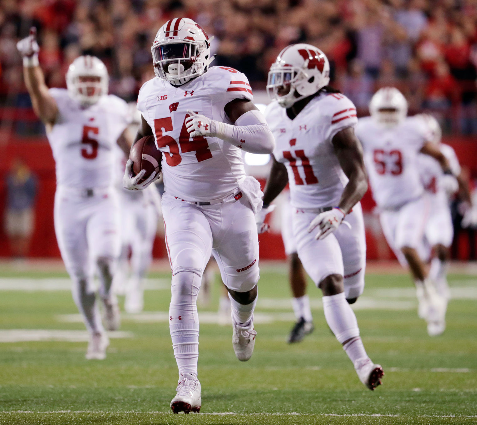Oct. 7 - No. 9 Wisconsin 38, Nebraska 17